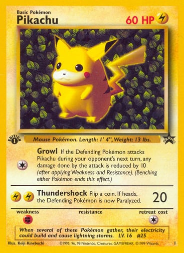 Pikachu - Wizards of the Coast Promo (Non-holo)