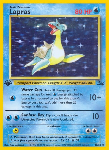 Lapras - Fossil (Holo)